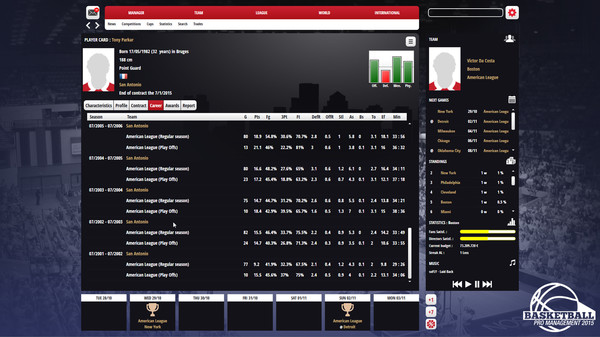Скриншот из Basketball Pro Management 2015