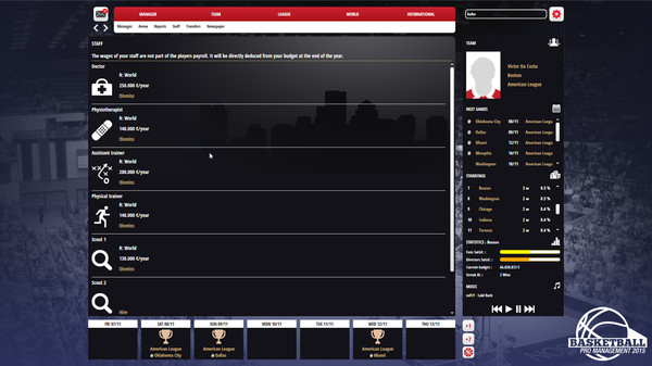 Скриншот из Basketball Pro Management 2015