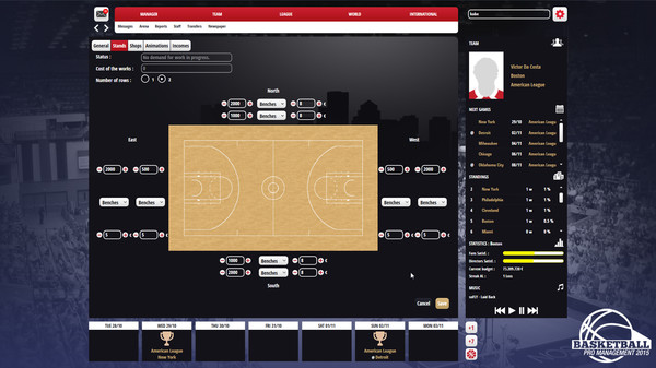 Скриншот из Basketball Pro Management 2015