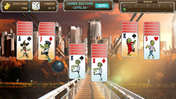Скриншот из Zombie Solitaire