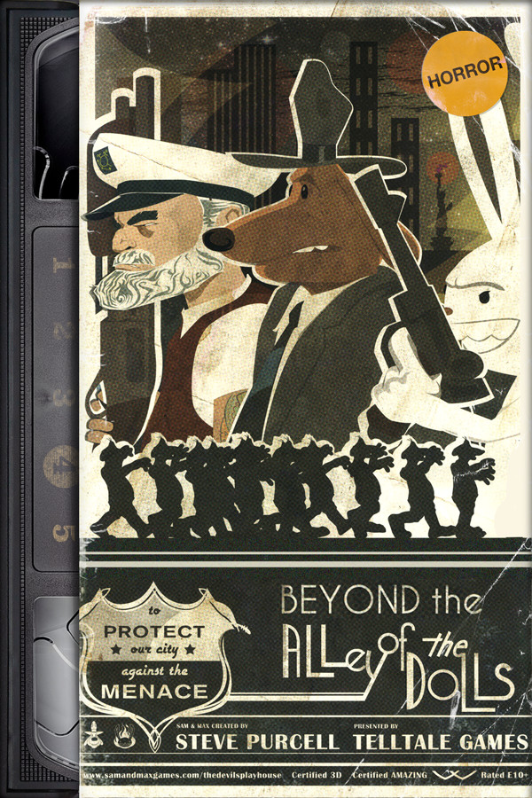 Steam portrait for Sam & Max 304: Beyond the Alley of the Dolls.