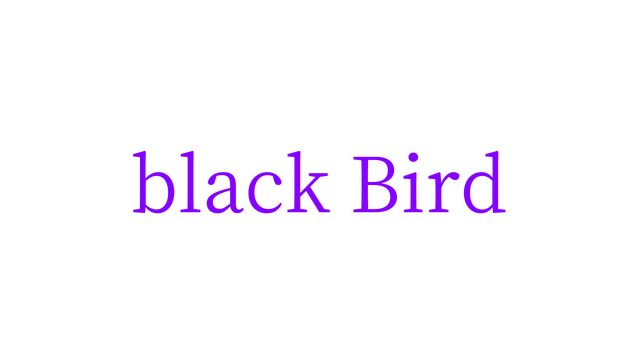 black Bird Logo