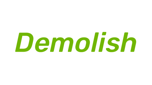 Demolish Logo