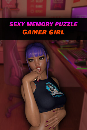 Sexy Memory Puzzle - Gamer Girl.