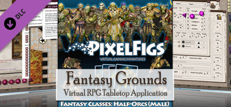 Fantasy Grounds - PixelFigs Half-Orcs Token and Portrait Pack
