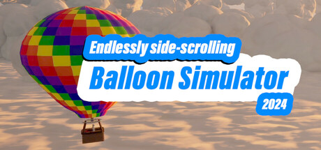 Endlessly side-scrolling Balloon Simulator 2024 cover art