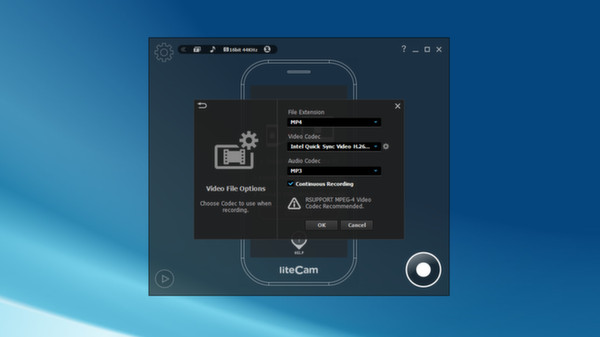 Скриншот из liteCam Android: No Root Android Screen Recorder