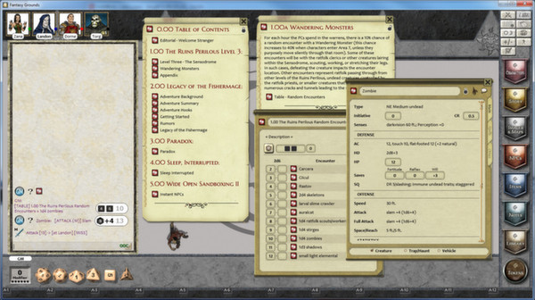 Скриншот из Fantasy Grounds - PFRPG Rite Publishing's Adventure Quarterly #5