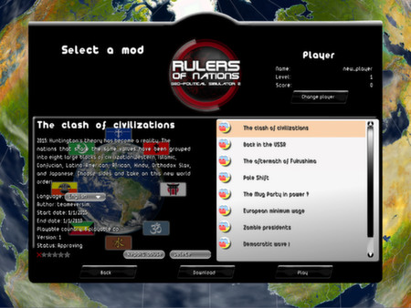 Скриншот из Modding Tool add-on  for  Rulers of Nations