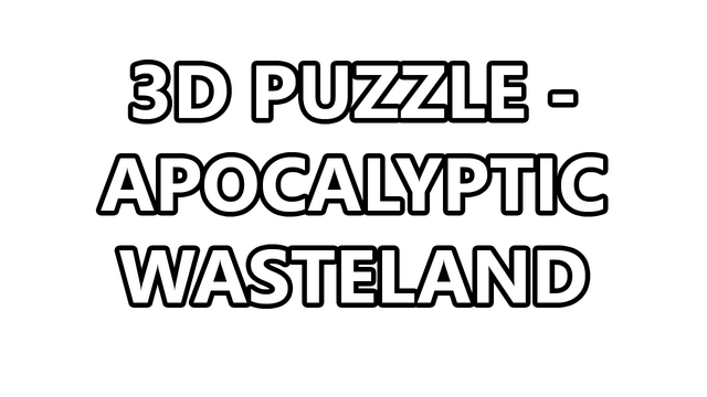 3D PUZZLE - Apocalyptic Wasteland Logo
