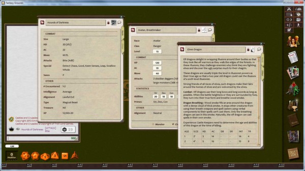 Скриншот из Fantasy Grounds - C&C: Of Gods and Monsters