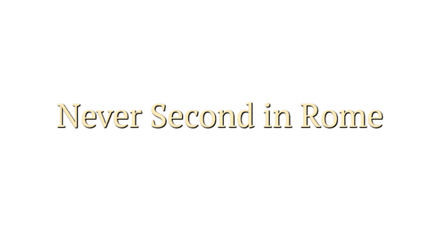 Never Second in Rome Logo