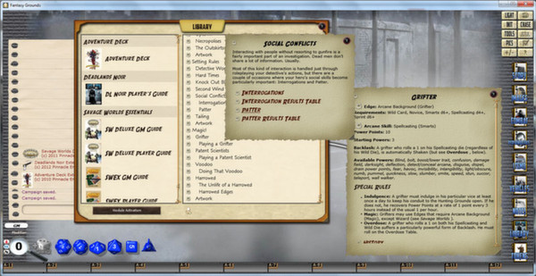 Скриншот из Fantasy Grounds - Deadlands Noir - Player's Guide