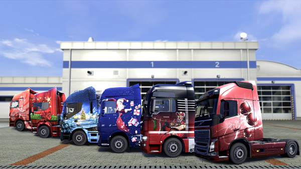 Скриншот из Euro Truck Simulator 2 - Christmas Paint Jobs Pack