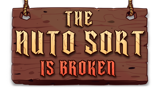 The Auto Sort Is Broken Logo