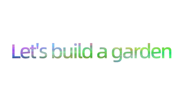 Let's build a garden Logo