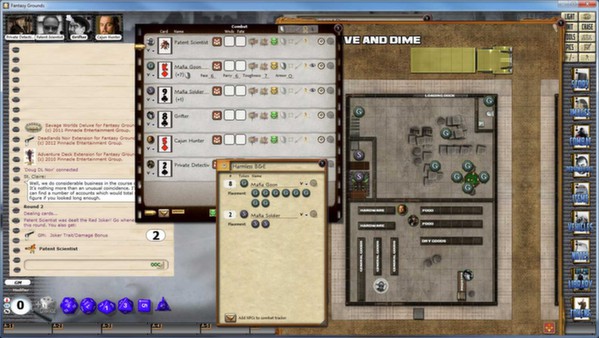 Скриншот из Fantasy Grounds - Deadlands Noir: The Case of the Jumbo Shrimp