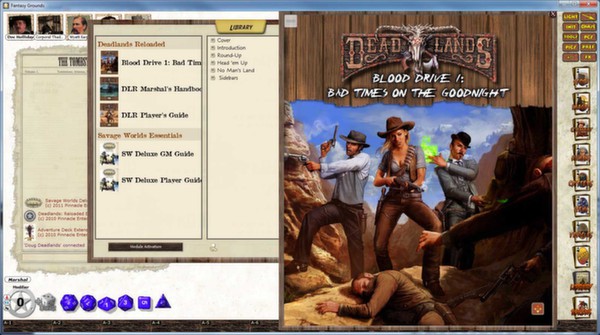 Скриншот из Fantasy Grounds - Deadlands Reloaded: Blood Drive 1