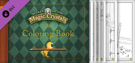 Secret of the Magic Crystals - Soundtrack and Coloring Book cover art