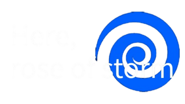 Here, rose of storm Logo