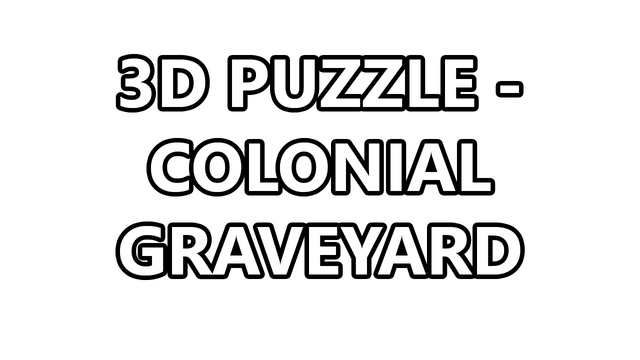 3D PUZZLE - Colonial Graveyard Logo