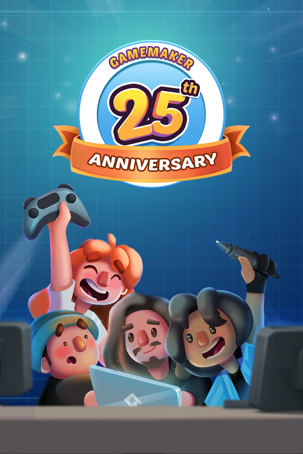 Steam portrait for GameMaker 25th Anniversary.