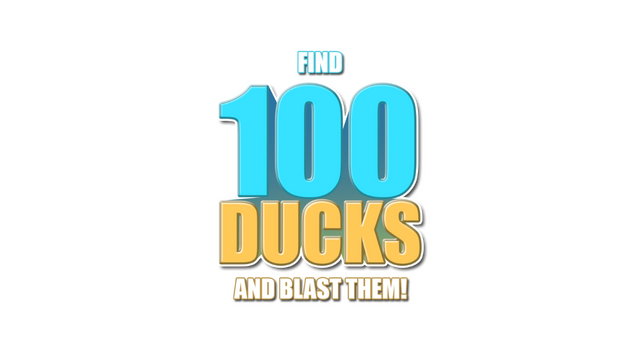 Find 100 Ducks and Blast Them! Logo