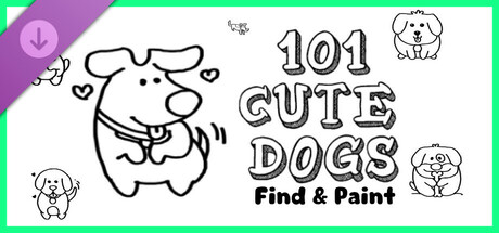 101 Cute Dogs: Find & Paint - Artbook cover art