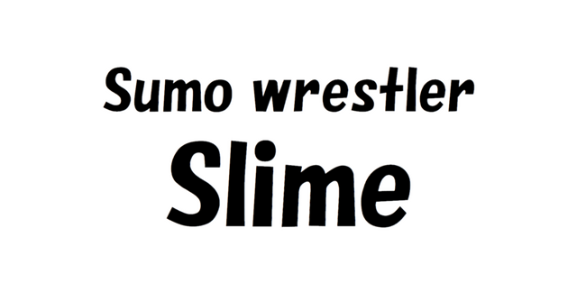 Sumo wrestler Slime Logo