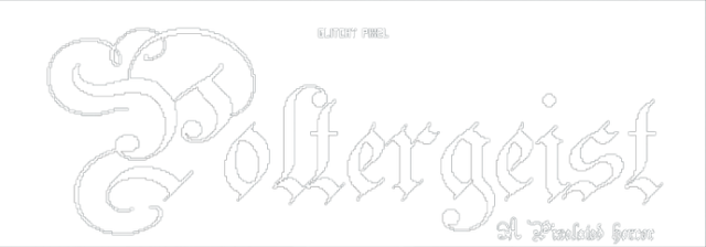 Poltergeist: A Pixelated Horror Logo