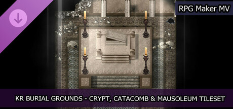 RPG Maker MV - KR Burial Grounds - Crypt, Catacomb and Mausoleum Tileset cover art