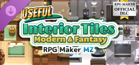 RPG Maker MZ - Useful Interior Tiles Modern and Fantasy cover art