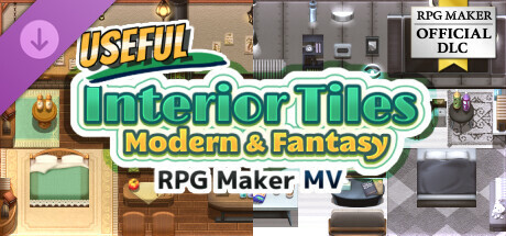 RPG Maker MV - Useful Interior Tiles Modern and Fantasy cover art