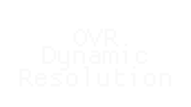 OVR Dynamic Resolution Logo