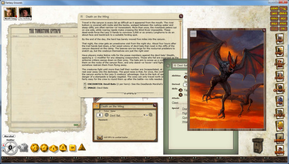 Скриншот из Fantasy Grounds - Deadlands Reloaded: Blood Drive 2