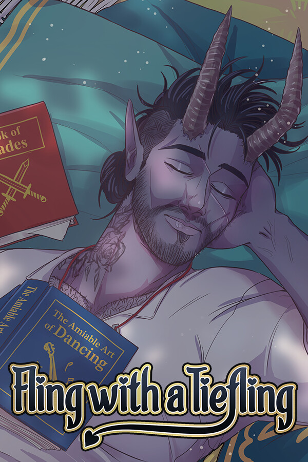 Steam portrait for Fling with a Tiefling.