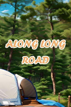 Along long road.