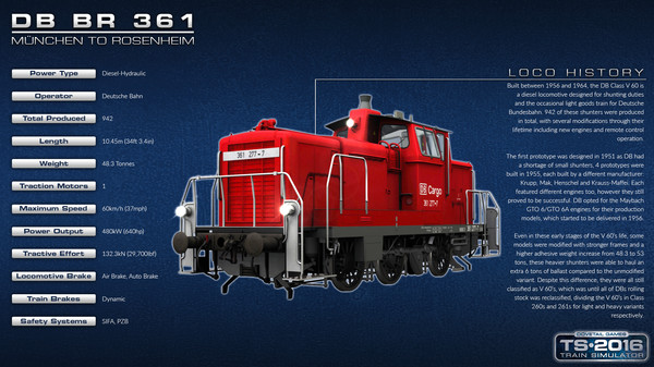 Скриншот из Train Simulator: DB BR 361 Loco Add-On