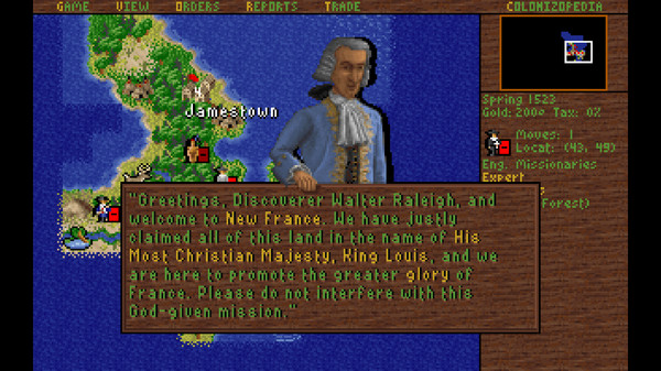 Sid Meier's Colonization (Classic) screenshot