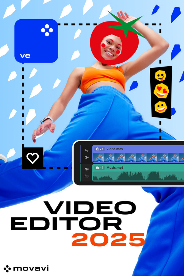 Steam portrait for Movavi Video Editor 2025.