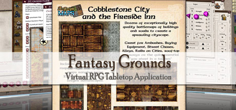Fantasy Grounds - Maps: Cobblestone City and Inn