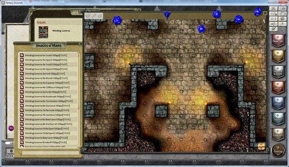 Скриншот из Fantasy Grounds - Maps: Winding Caverns