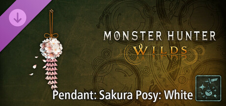 View Monster Hunter Wilds - Pendant: Sakura Posy: White on IsThereAnyDeal