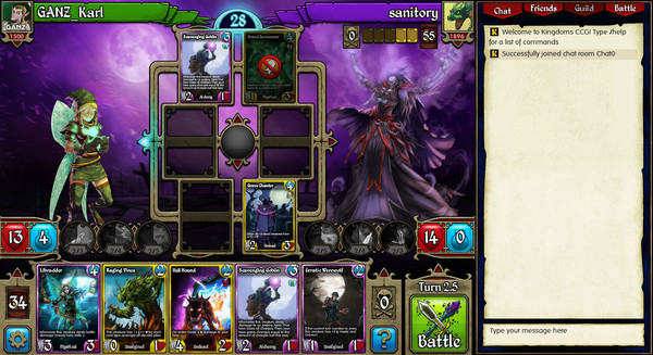 Kingdoms CCG for linux