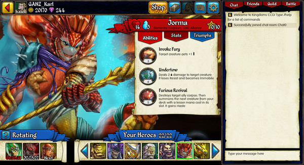 Скриншот из Kingdoms CCG