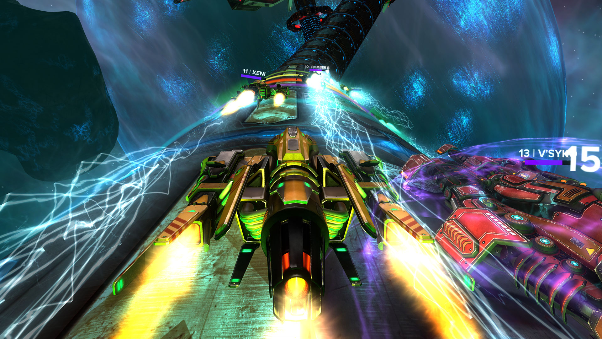Racing screenshot in space
