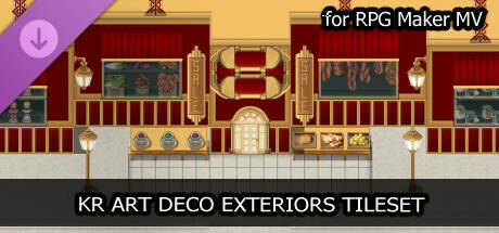 RPG Maker MV - KR Art Deco Exteriors Tileset cover art