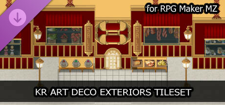 RPG Maker MZ - KR Art Deco Exteriors Tileset cover art