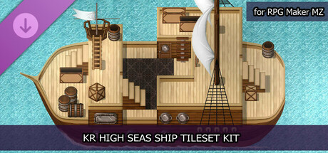 RPG Maker MZ - KR High Seas Ship Tileset Kit cover art