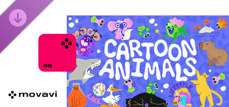 Movavi Video Editor 2025 - Cartoon Animals Pack cover art